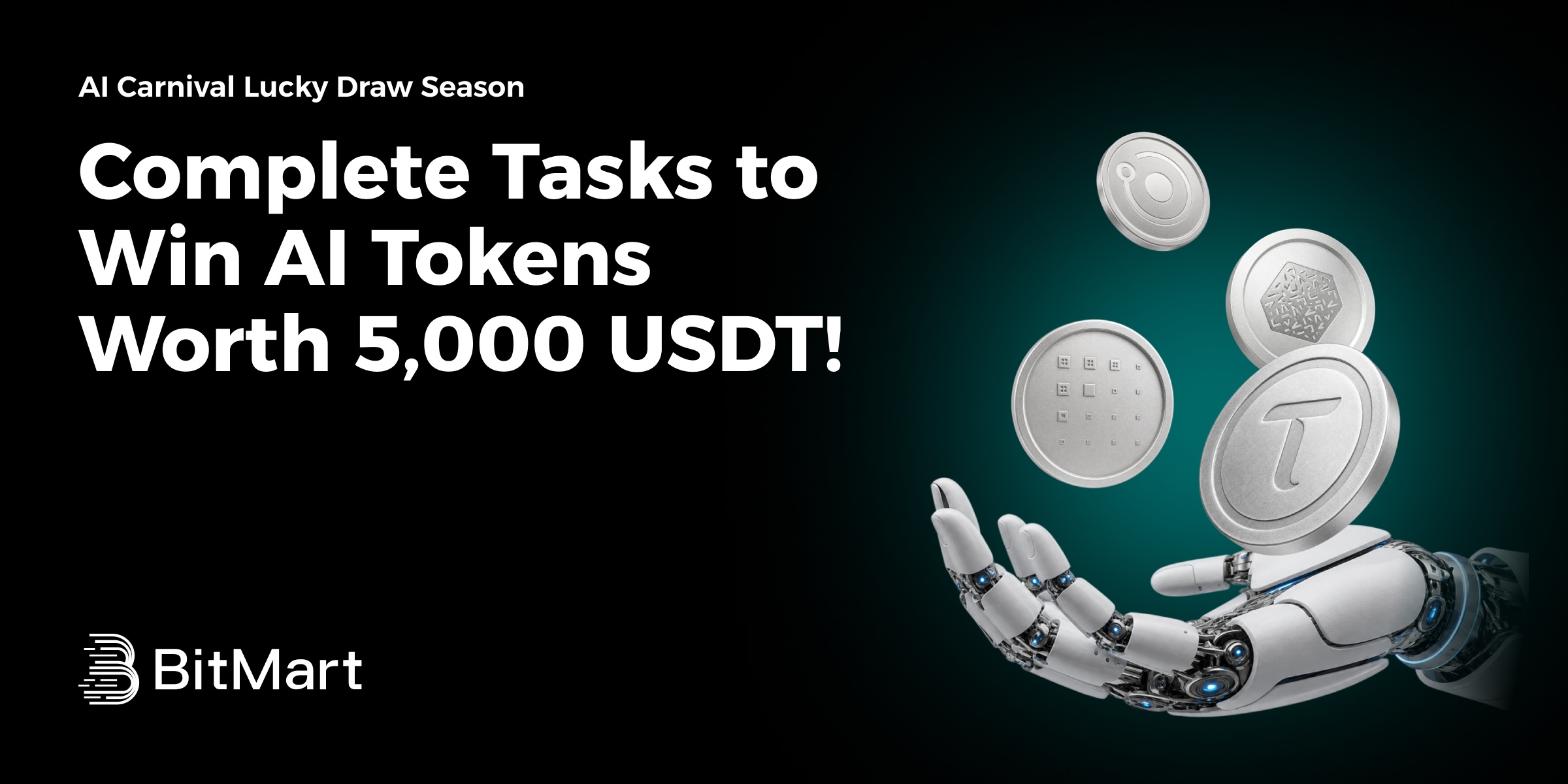 Finish Missions & Win Up to 5,000 USDT Worth of AI Tokens!